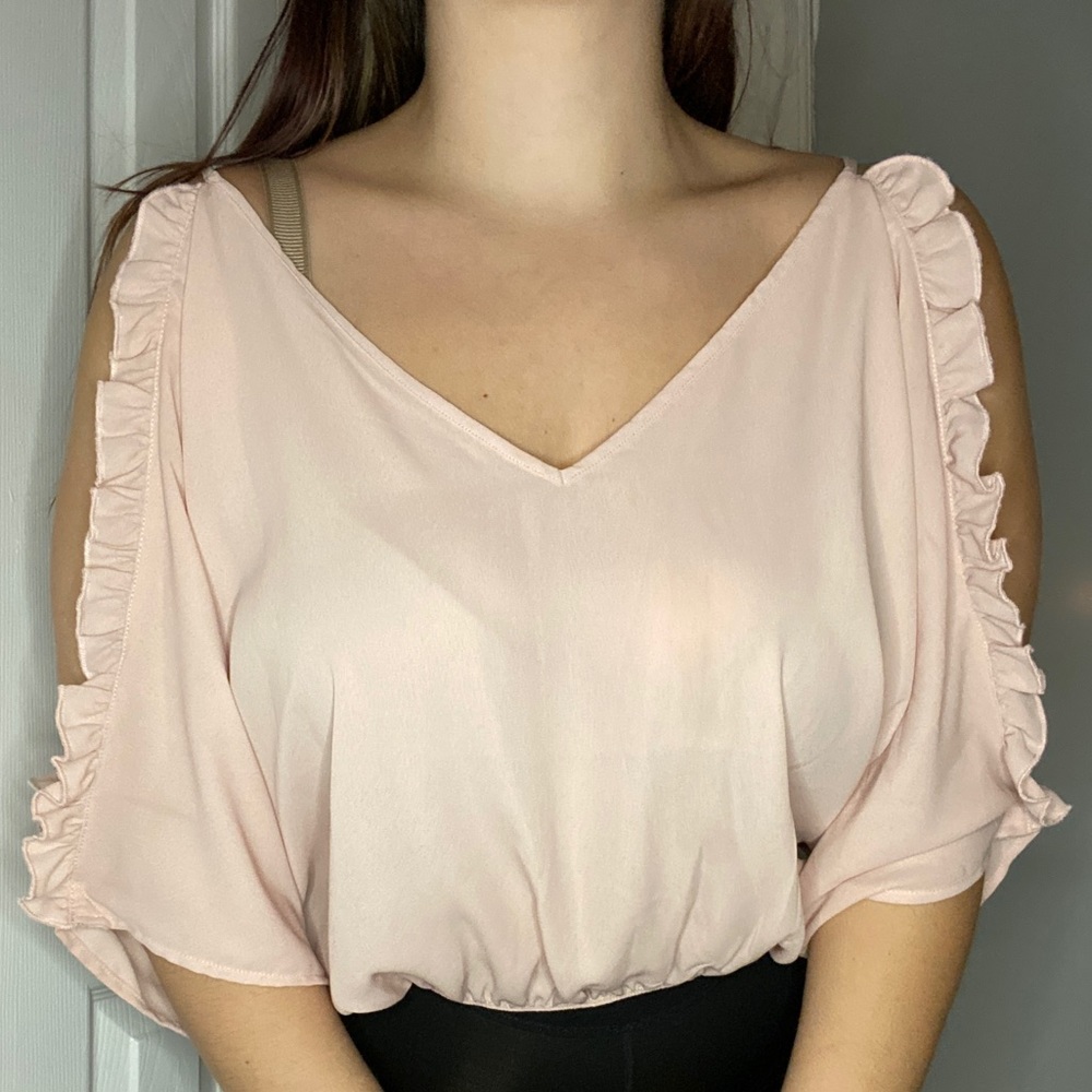 Pink Flowy Blouse
